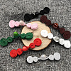 12Pcs Polyester Resin Cheongsam Buckle for Chinese Formal Dress DIY-CY0001-86D-4