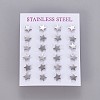 Tarnish Resistant 304 Stainless Steel Stud Earrings X-EJEW-F227-12P-3