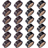 24Pcs 2 Colors Cowhide Leather & Alloy Loop Keepers FIND-FH0017-33-1