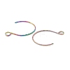 Rainbow Color Ion Plating(IP) 316 Surgical Stainless Steel Earring Hooks STAS-D183-03M-01-3