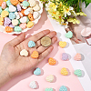 80Pcs Opaque Acrylic Beads OACR-SP0001-95-4