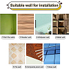 CREATCABIN 3 Sets DIY Adhesive Acrylic Mirror Wall Decoration Kit DIY-CN0001-92-6