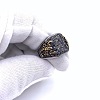 Scorpion Pattern 304 Stainless Steel Micro Pave Cubic Zirconia Finger Rings for Men FS-WG5AE2F-09-2