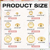240Pcs 6 Styles Brass Beads KK-ME0001-69G-2