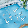 12Pcs 3 Styles 304 Stainless Steel Pendants STAS-BBC0007-24-3