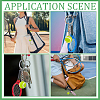 6Pcs 6 Colors Sports Theme Plastic Keychains KEYC-CY0001-05-4