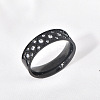 304 Stainless Steel with Clear Cubic Zirconia Finger Rings FS-WG2FC1C-04-1