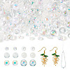 Transparent & Opaque Acrylic Bead OACR-TAC0002-08E-1