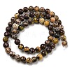 Natural Cherry Blossom Jasper Beads Strands G-C079-A02-03-3