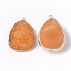 Druzy Resin Pendants RESI-S383-019-2