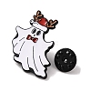 Christmas Theme Ghost with Deer Hat Enamel Pins JEWB-M043-06D-3