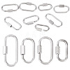 8Pcs 4 Styles 304 Stainless Steel Screw Carabiner Lock Charms STAS-TA0005-54-1