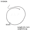 304 Stainless Steel Round Beaded Necklaces STAS-OY015-49P-2