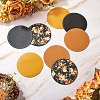 Magibead 8Pcs 4 Styles PU Leather Cup Mats AJEW-MB0001-09A-6