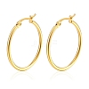 304 Stainless Steel Hoop Earrings PW-WG89744-14-1