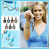 14Pcs 7 Colors Brass Pendants KK-PH0013-73-5