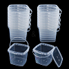 60Pcs PP Gift Boxes Packing Buckets with Lid and Handles AJEW-FH0008-96-1