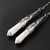 Natural Howlite Dowsing Pendulum Big Pendants G-H285-06P-23-2