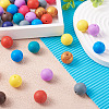 120Pcs 12 Colors Silicone Beads SIL-TA0001-16-15