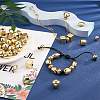 100Pcs 10 Style UV Plating Acrylic European Beads PACR-FW0001-01-7