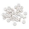 Rack Plating Brass Rhinestone Spacer Beads RSB028NF-01S-1