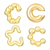 4Pcs Adjustable CCB Plastic Cuff Earrings EJEW-V006-02G-1