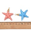 Bright Glazed Porcelain Pendants PALLOY-JF05934-3