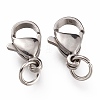 304 Stainless Steel Lobster Claw Clasps X-STAS-G240-01D-P-2