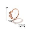 Cute and Fashionable Leaf Brass Finger Rings FK7624-2-1