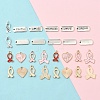 100Pcs 10 Styles Alloy Enamel Pendant Sets FIND-YW0006-82-4