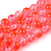 Transparent Crackle Baking Paint Glass Beads Strands X2-DGLA-T003-01A-12-1