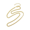 Brass Link Chain Necklaces for Women NJEW-K282-06G-4