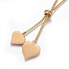 304 Stainless Steel Pendant Necklaces NJEW-P252-04G-2