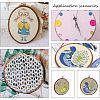 Rubber Imitation Wood/Plastic Cross Stitch Embroidered Frame DIY-NB0003-05-7