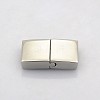 Tarnish Resistant Cuboid 304 Stainless Steel Bayonet Clasps STAS-N042-03-1