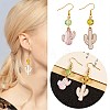 DIY Cactus Earrings Making Kit DIY-SZ0005-93-7