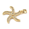 Brass Micro Pave Cubic Zirconia Pendants KK-K305-11E-G-2