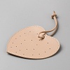 Imitation Leather Earring Display Cards EDIS-WH0022-27B-2