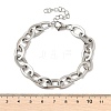 304 Stainless Steel Oval Link Chains Bracelets for Men & Women BJEW-D042-50P-5