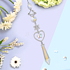1Pc Alloy Planet Moon Hanging Ornaments AJEW-CN0001-06-4