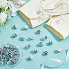 40Pcs 4-Hole Resin Button Lapel Pin Backs BUTT-NB0002-13B-4