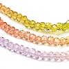 Transparent Painted Glass Beads Strands X1-DGLA-A034-T2mm-A12-4