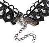 Gothic Style Nylon Cord Choker Necklaces X-NJEW-L354-20A-3
