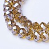 Electroplate Glass Beads Strands EGLA-A034-T6mm-A12-3