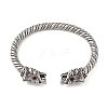 Viking 304 Stainless Steel Open Cuff Bangles for Men BJEW-U001-07B-G-2