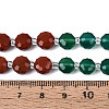 Natural Red Agate & Green Agate & Red Jasper Beads Strands G-T144-19B-01-5