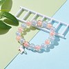 Transparent Acrylic Bead in Bead Stretch Bracelet Sets for Kids BJEW-JB06509-4