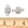 Brass Micro Pave Cubic Zirconia Connector Charms KK-U056-18P-3