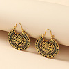 Flat Round Alloy Hoop Earrings for Women WH-WG29704-01-1