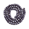 Electroplate Glass Beads Strands EGLA-A044-P6mm-A11-3